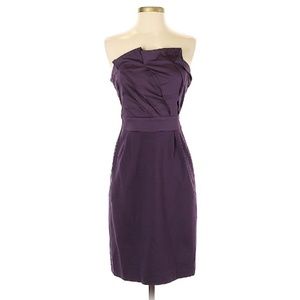 Anthropologie Deletta Purple Strapless Dress size M Purple